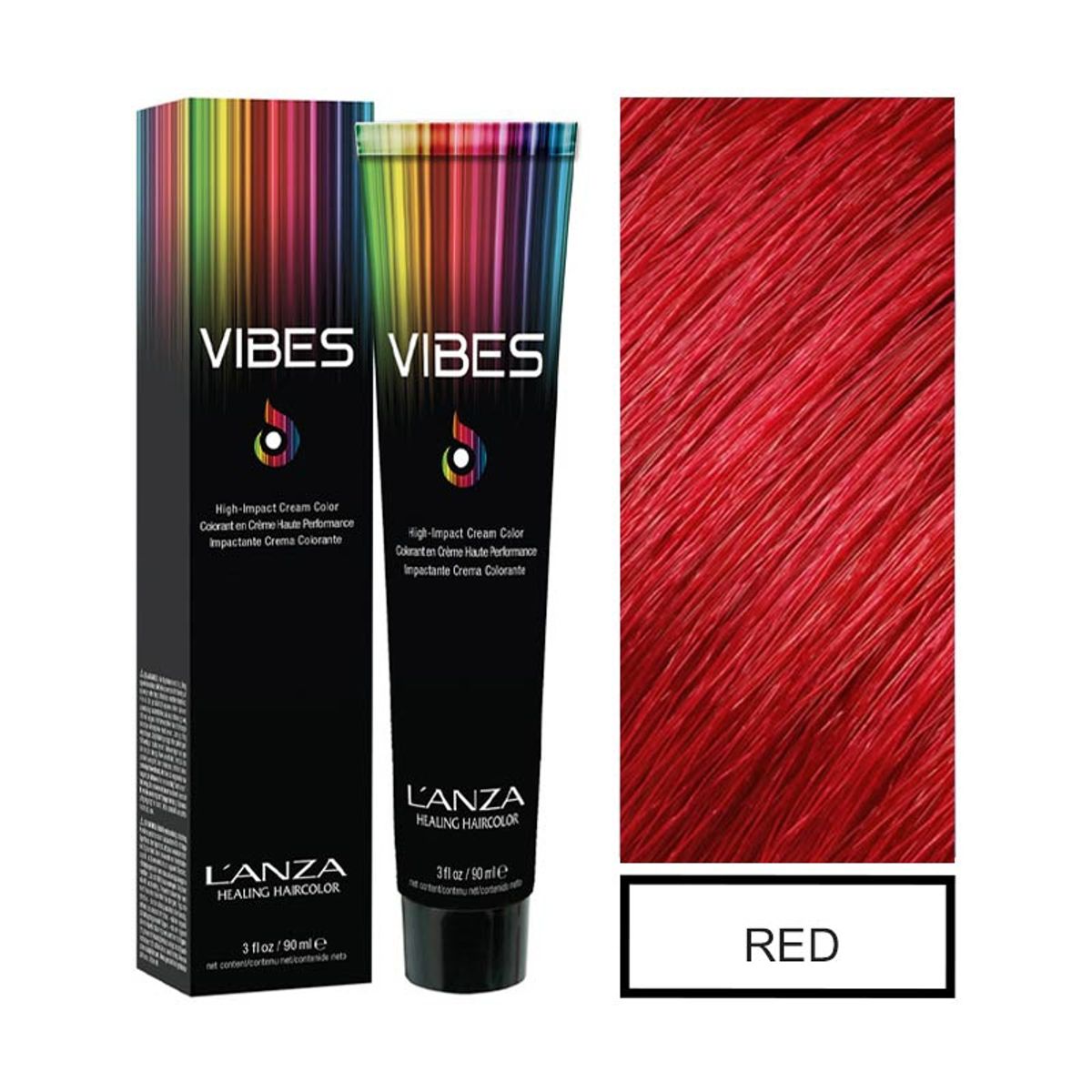 HAKARI - TINTURA FANTASIA SEMIPERMANENTE VIBES LANZA RED 90ML