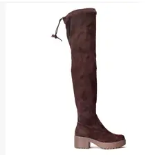 THUNDER BLUE - Bota Mujer Café Oscuro Katrina