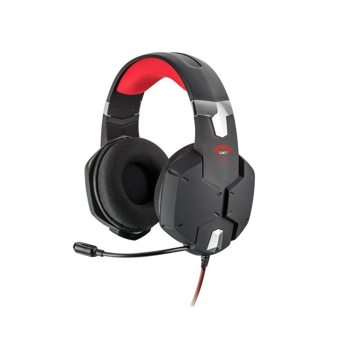GENERICO - Audifonos gaming headset / Carus GXT 322 /Negro/Rojo - Negro