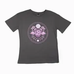 BARBIE - Polera Mujer Letras Rosa Gris