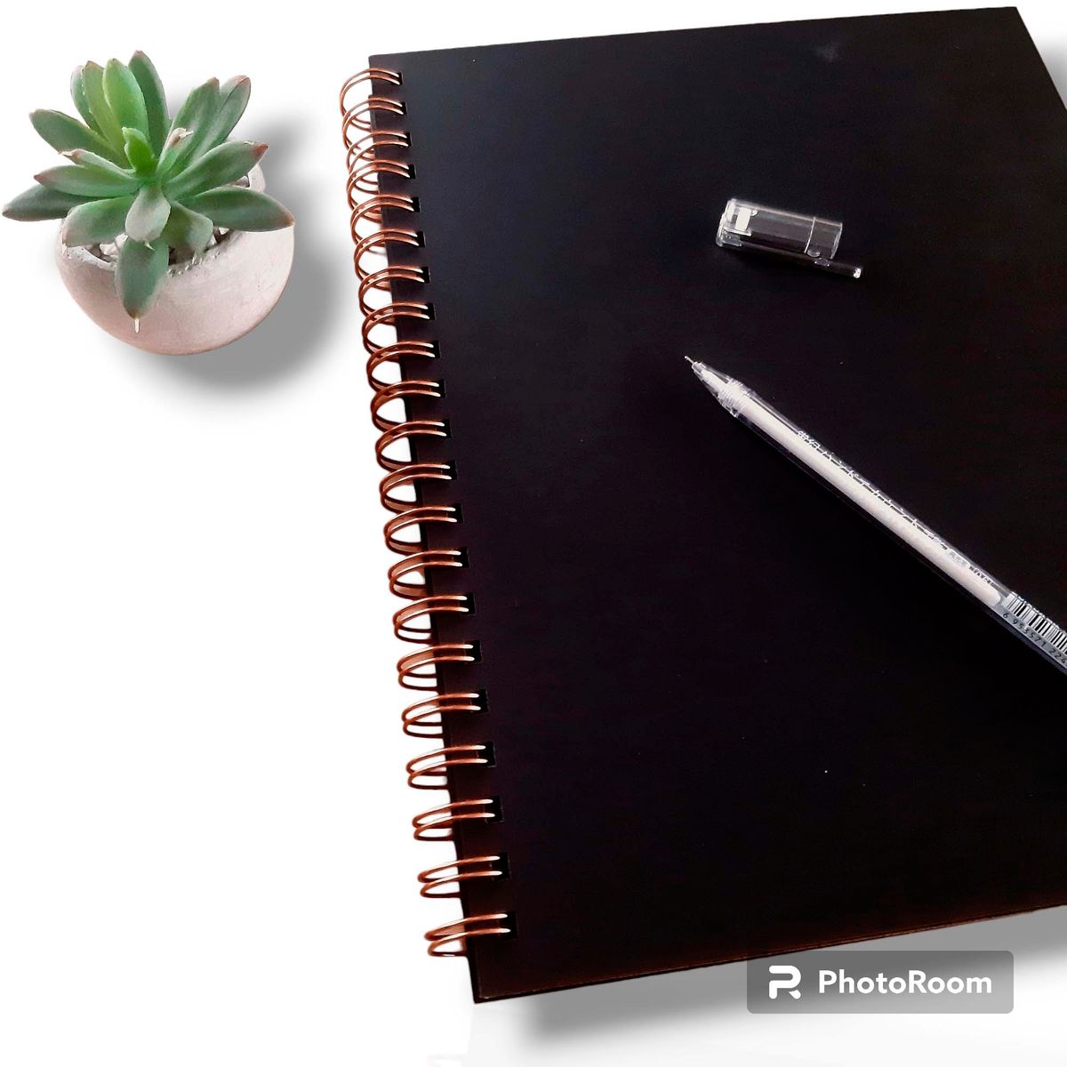 GENERICO - Croquera carta hojas negra 180g