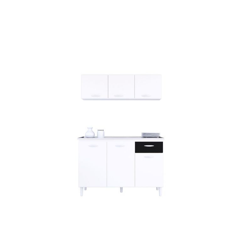 TAHUARI - Mueble de cocina Maria Gracia blanconegro