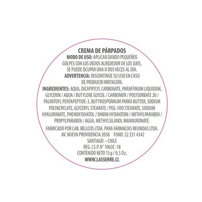 Imagen 2 del producto Crema de Párpados 15 g Lasserre Cosmétique.-