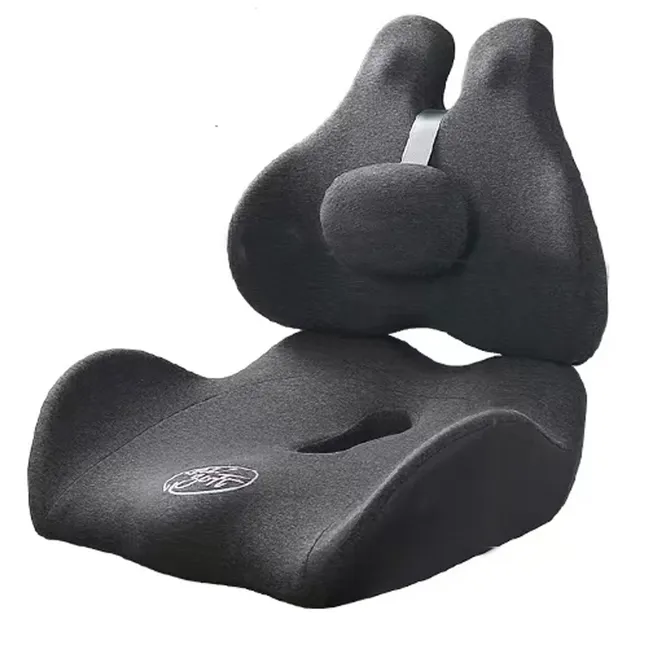 NEWO - Cojín y Respaldo Lumbar para coxis silla y automóvil NW-30WW