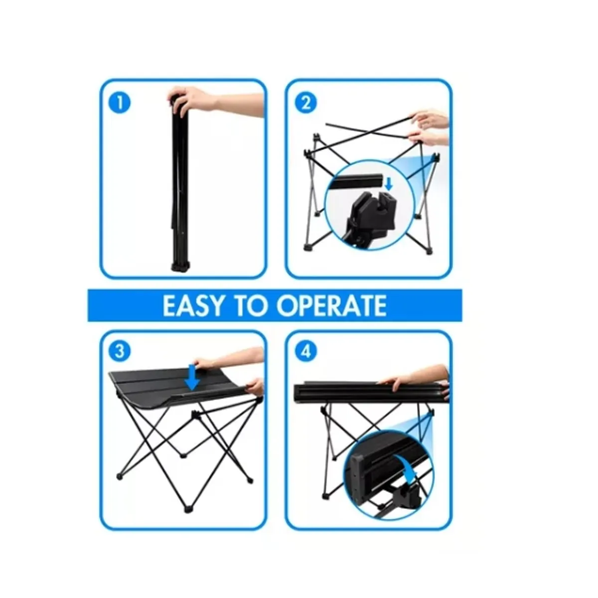ESHOPANGIE - Mesa Plegable Camping Paseo Evento Bolso Portatil