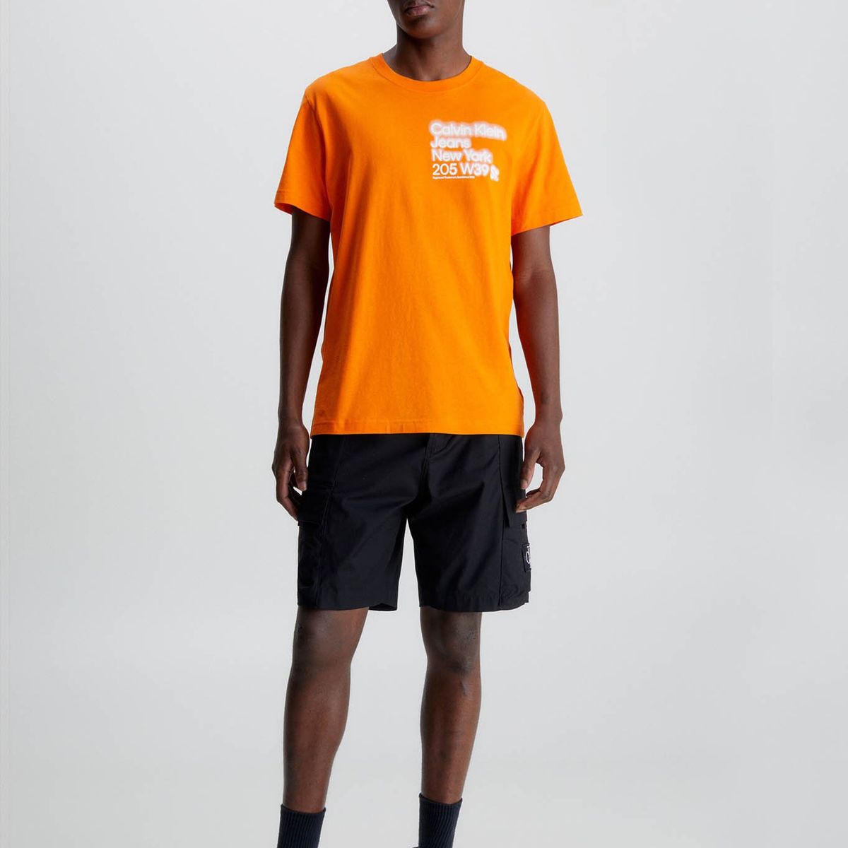 CALVIN KLEIN - Camiseta holgada de algodón orgánico Naranja Calvin Klein