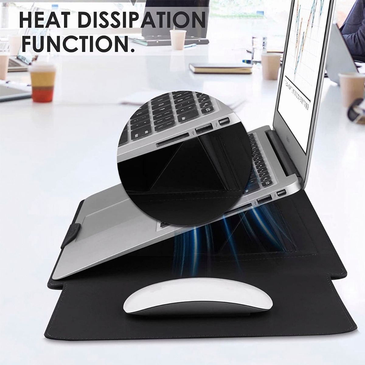 GENERICO - Funda De Cuero  Estación De Trabajo Para Macbook Air  Pro