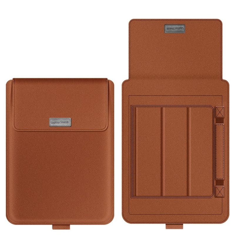 GENERICO - Funda De Cuero Estación De Trabajo Para Macbook Air Pro Cafe