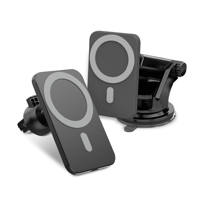 GENERICO - Cargador Y Soporte Inalambrico Para iPhone Magsafe Para Auto