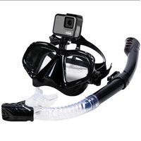 Snorkel Lente con Tubo Negro para cámara deportiva Gopro u otras