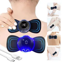 GENERICO - Mini Masajeador Eléctrico Cuello Abdomen Brazos