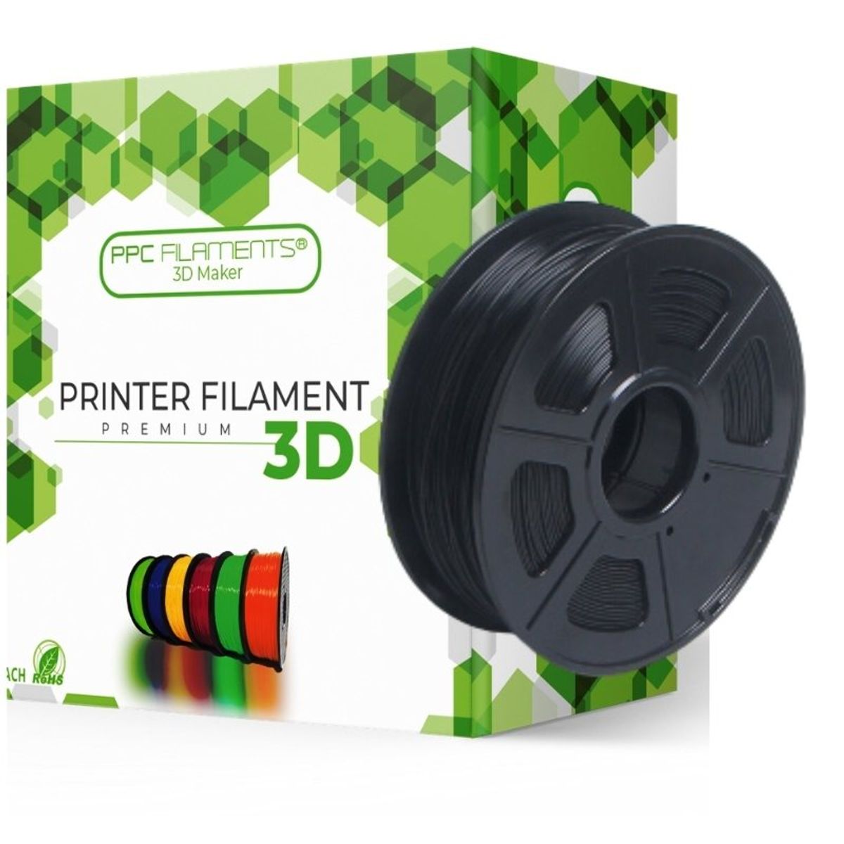 PPC FILAMENTS - Filamento 3D ABS Negro  Ppc - Filamentos