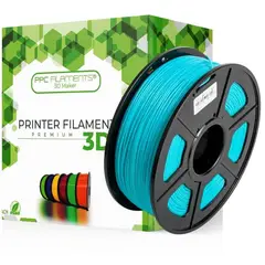 PPC FILAMENTS - Filamento 3D PLA Cyan 1kg - Filamentos