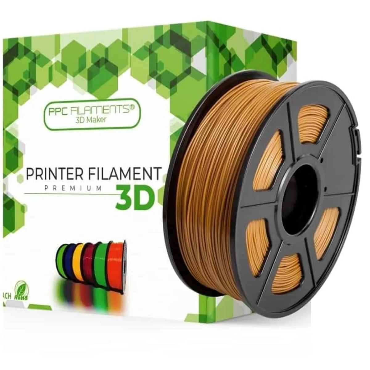 PPC FILAMENTS - Filamento 3D PLA Café  Ppc Filaments - Filamentos