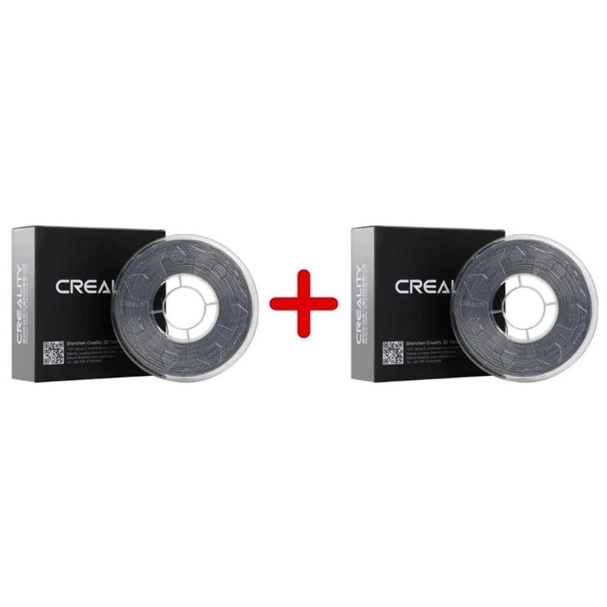 CREALITY - Pack 2 x Filamento 3D PLA Plateado o Plata 1kg Creality