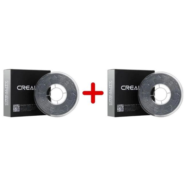 CREALITY - Pack 2 x Filamento 3D PLA Plateado o Plata 1kg Creality