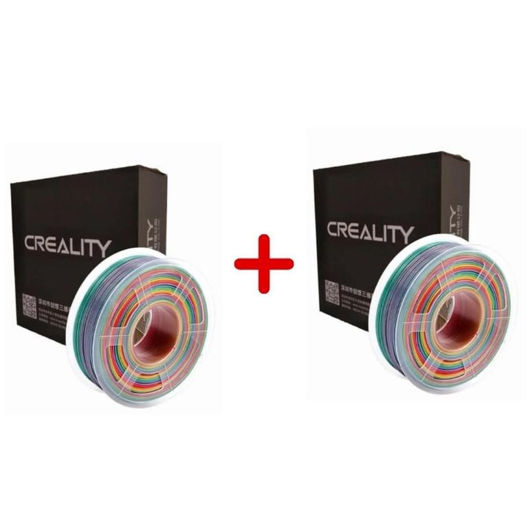 Pack 2 x Filamento 3D PLA  Arcoíris  Creality