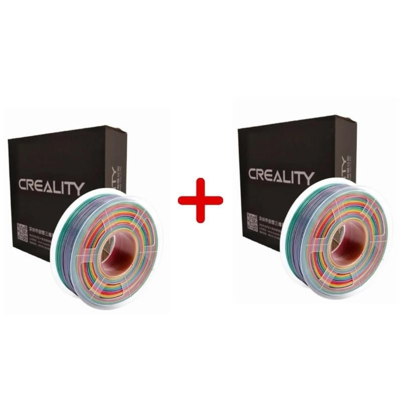 CREALITY - Pack 2 x Filamento 3D PLA  Arcoíris 1kg Creality