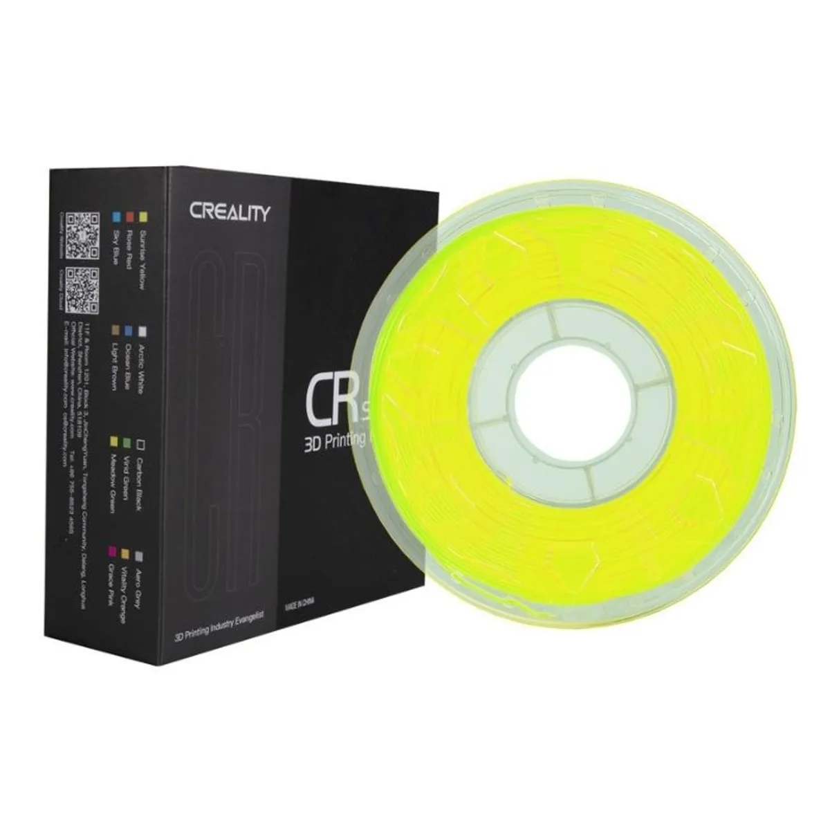 CREALITY - Filamento 3D PLA Amarillo Fluorescente 1kg Creality - Filamentos