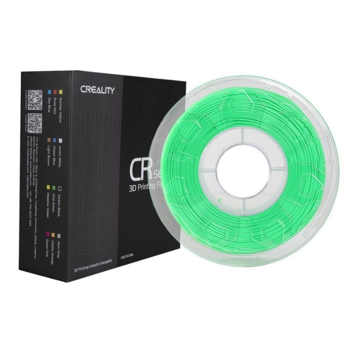 CREALITY - Filamento 3D PLA Verde Fluorescente 1kg Creality - Filamentos