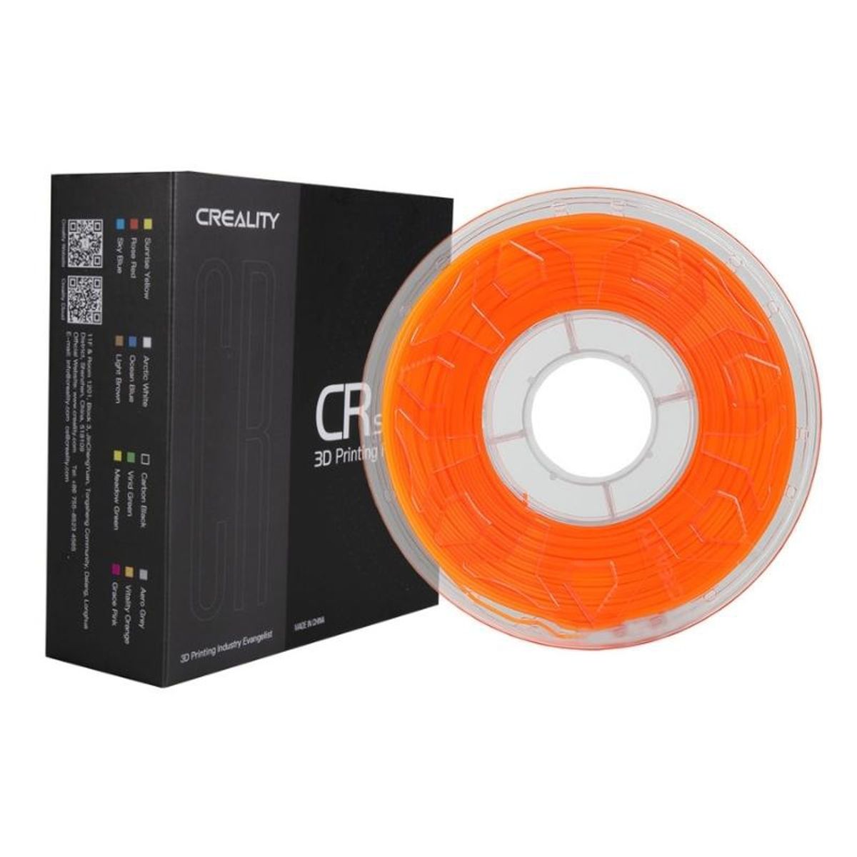 CREALITY - Filamento 3D PLA Naranjo Fluorescente 1kg Creality - Filamentos