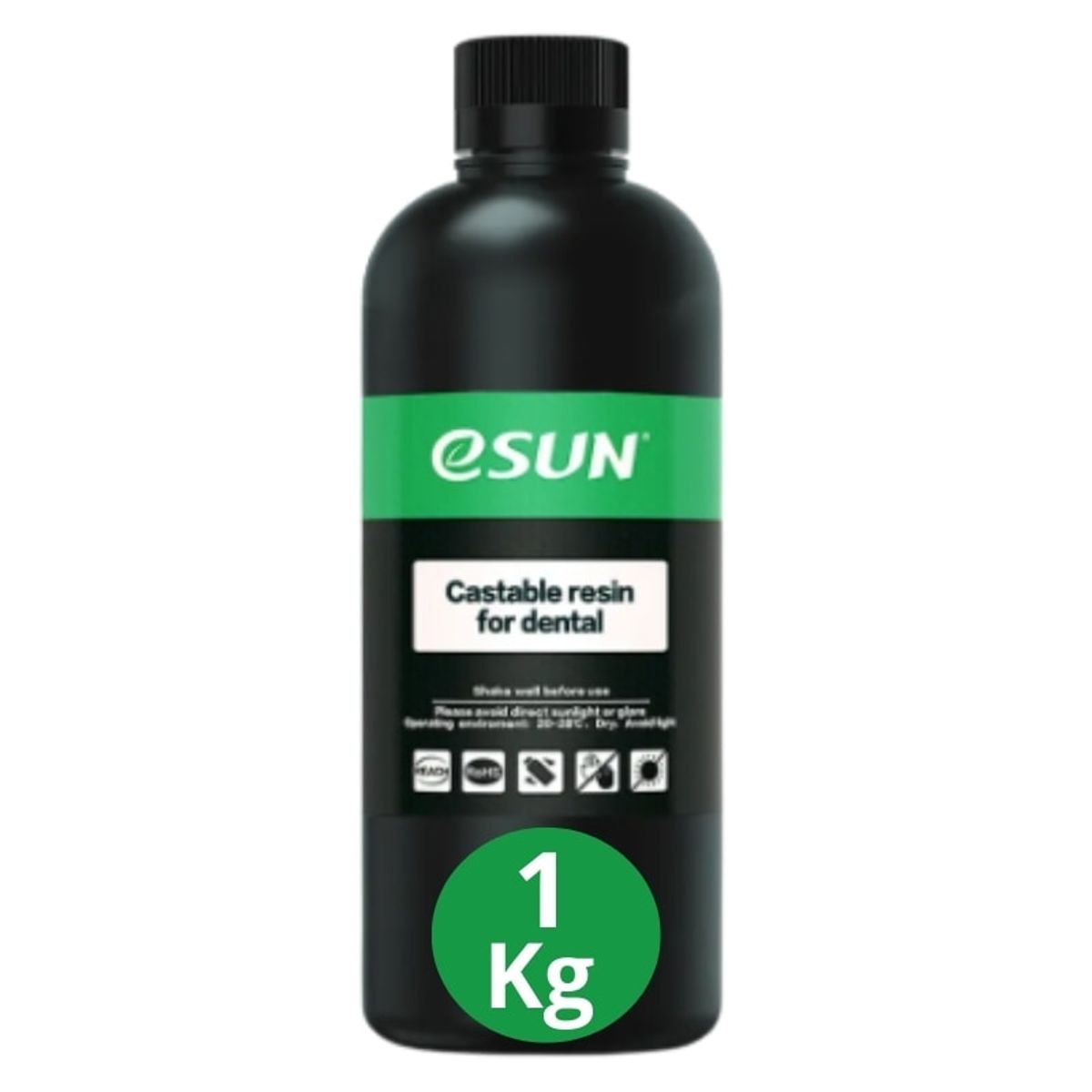 ESUN - Resina 3D Castable Dental Verde para Impresoras 3D 1000g Esun