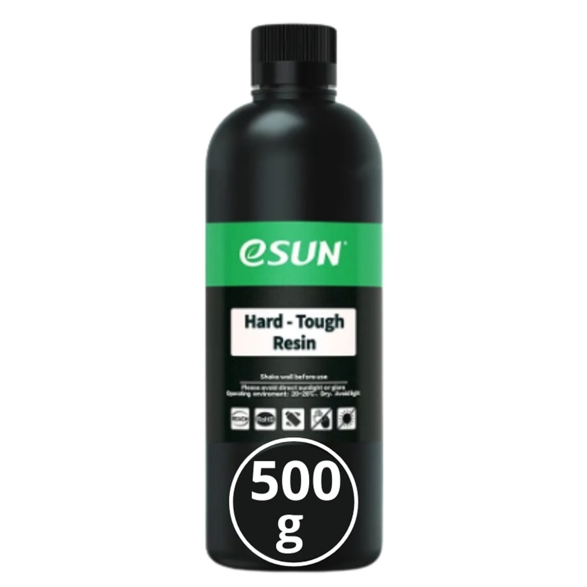 ESUN - Resina 3D Tipo ABS  Hard-Tough Negra para Impresoras 3D  Esun