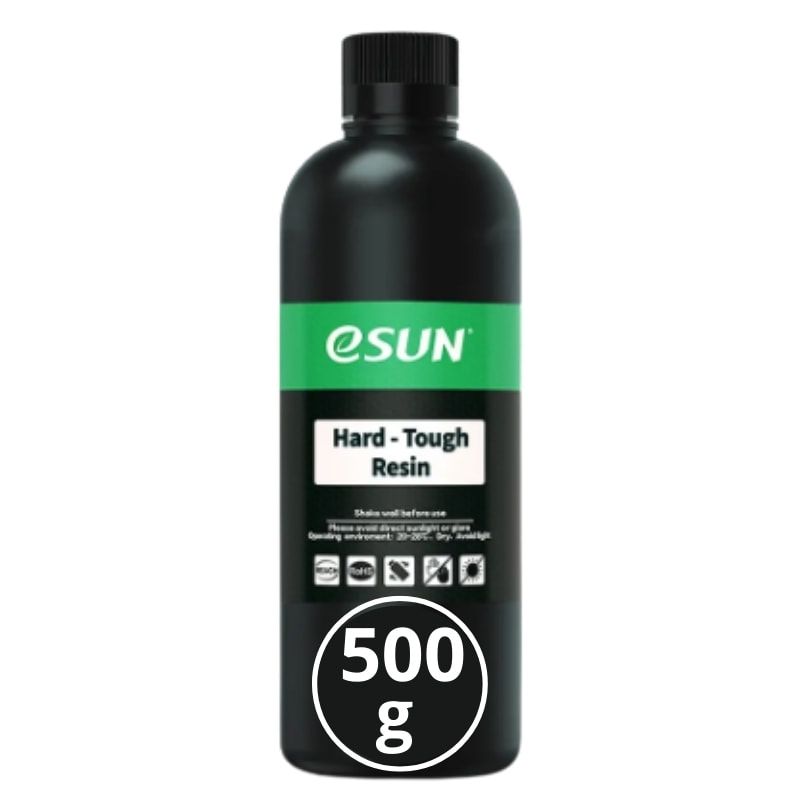 ESUN - Resina 3D Tipo ABS  Hard-Tough Negra para Impresoras 3D 500g Esun