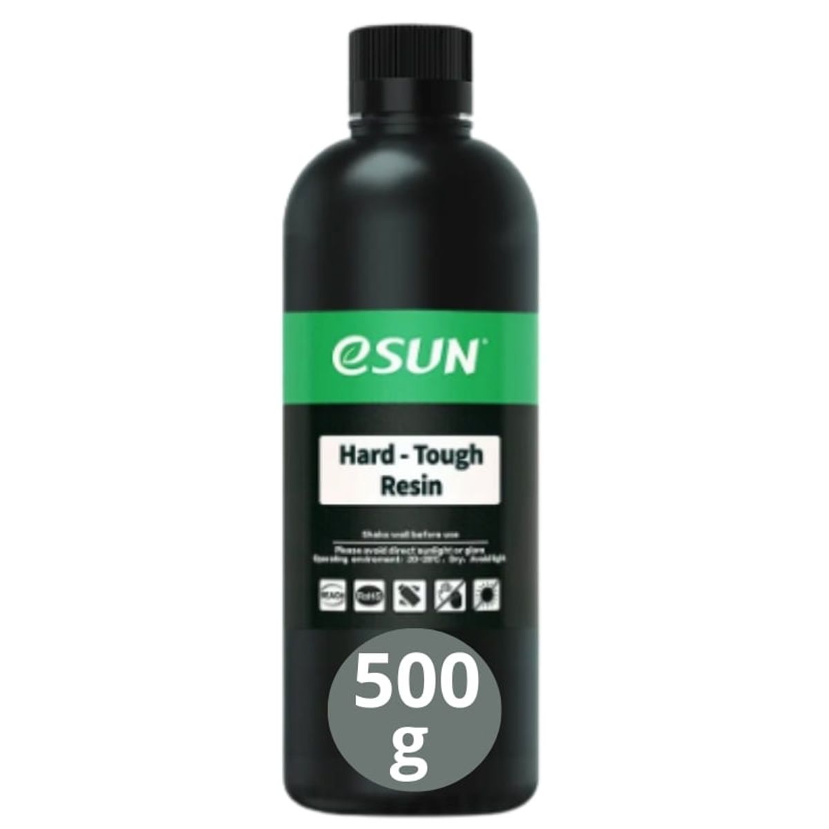 ESUN - Resina 3D Tipo ABS  Hard-Tough Gris para Impresoras 3D 500g Esun