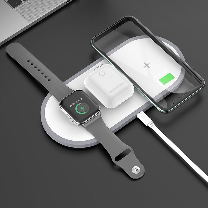 GENERICO - ESTACION DE CARGA  3EN1 CW24 para teléfono móvil auriculares Y iWatch