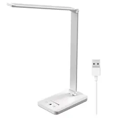 NEWO - Lámpara escritorio led con cargador USB y timer NW-THIN60