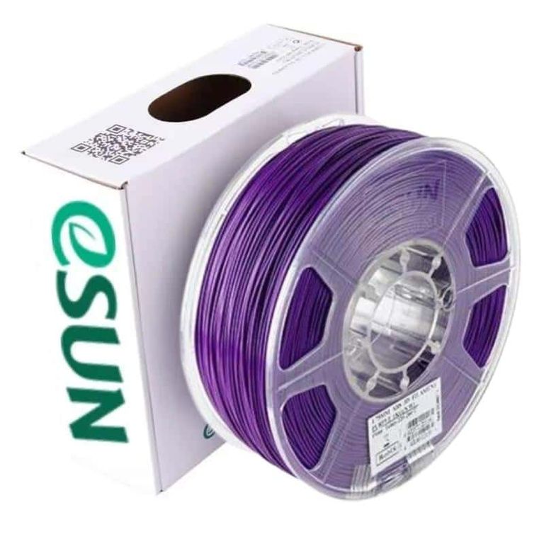 Filamento 3D PLA Morado Transparente 1kg Esun - Filamentos