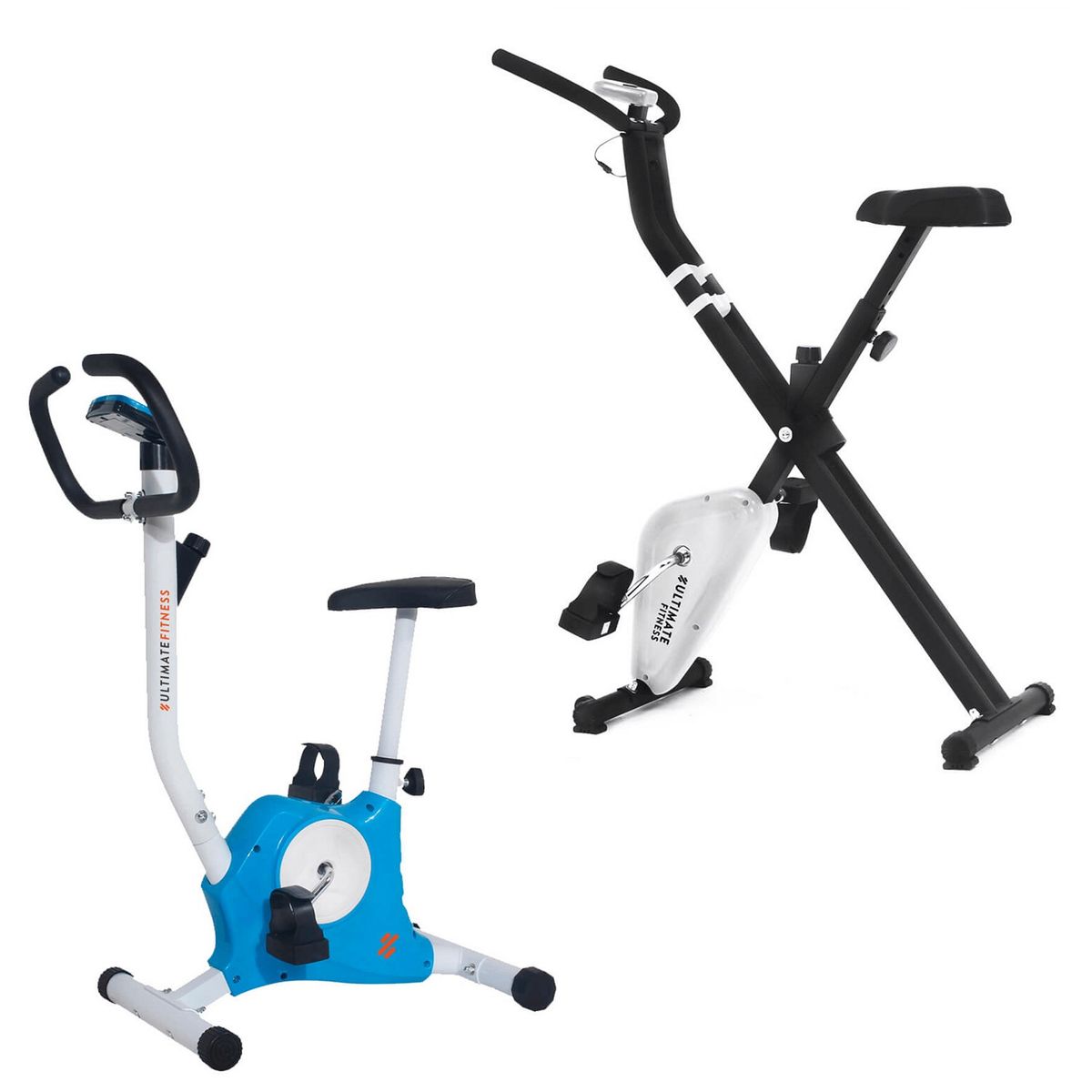 ULTIMATE FITNESS - BICICLETA ESTÁTICA PLEGABLE X10 + BICICLETA ESTÁTICA E10