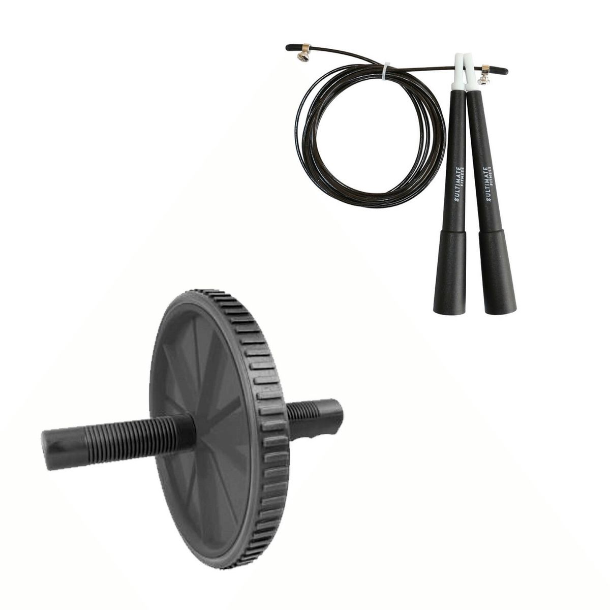 ULTIMATE FITNESS - PACK RUEDA ABDOMINALES  CUERDA DE SALTO SLIM