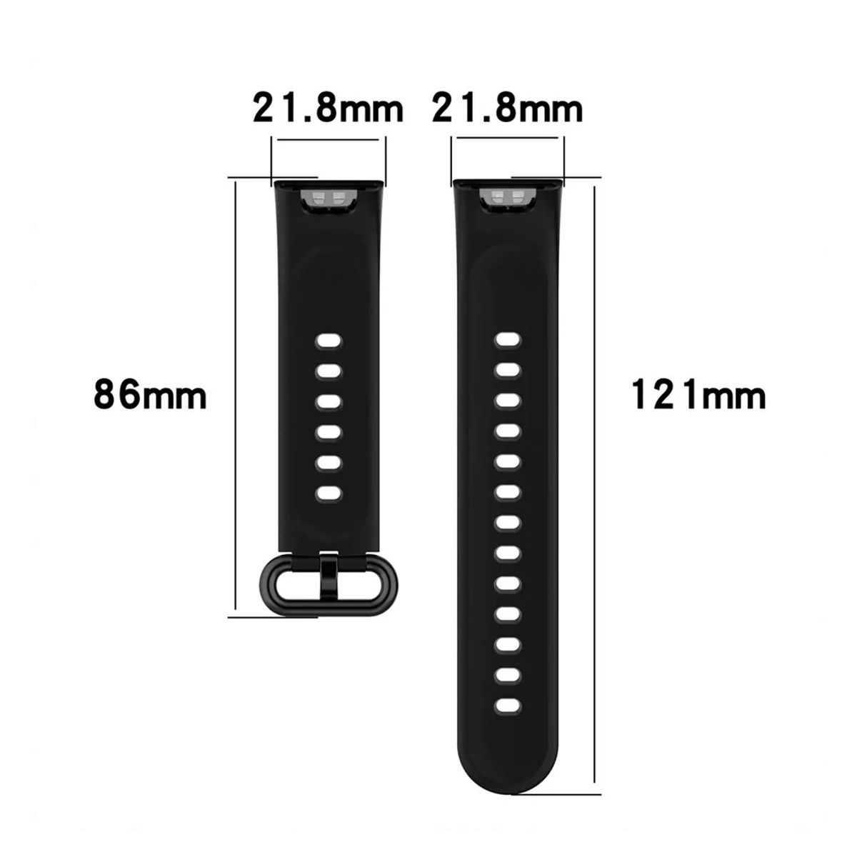 GENERICO - Correa Silicona Para Xiaomi Mi Watch Lite Redmi Negro