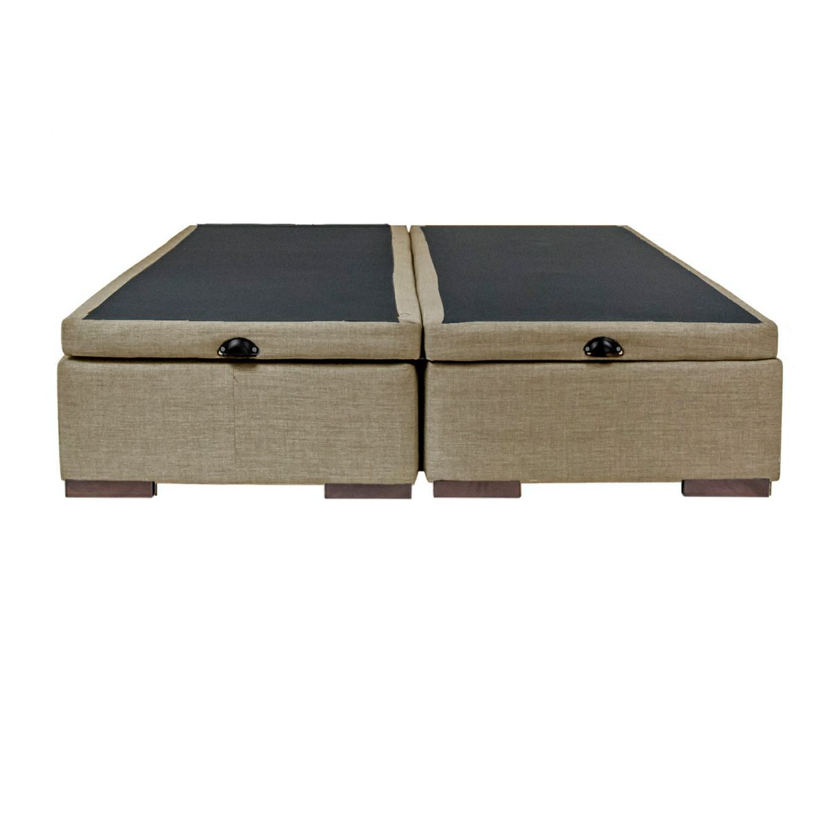 BLOCCARE - Base baul 2 Plazas Beige - Largo 190 cm - Pata 4.5 cm