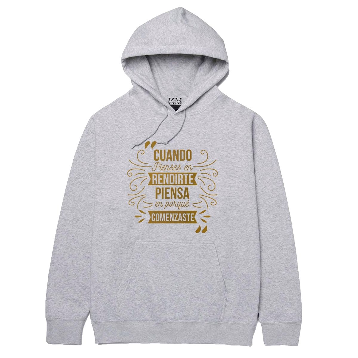 GENERICO - Poleron Canguro Para Niños y Adultos Diseño Frases No Te Rindas