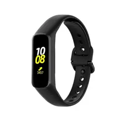 GENERICO - Correa De Silicona Para Samsung Galaxy Fit 2 R220 Negro