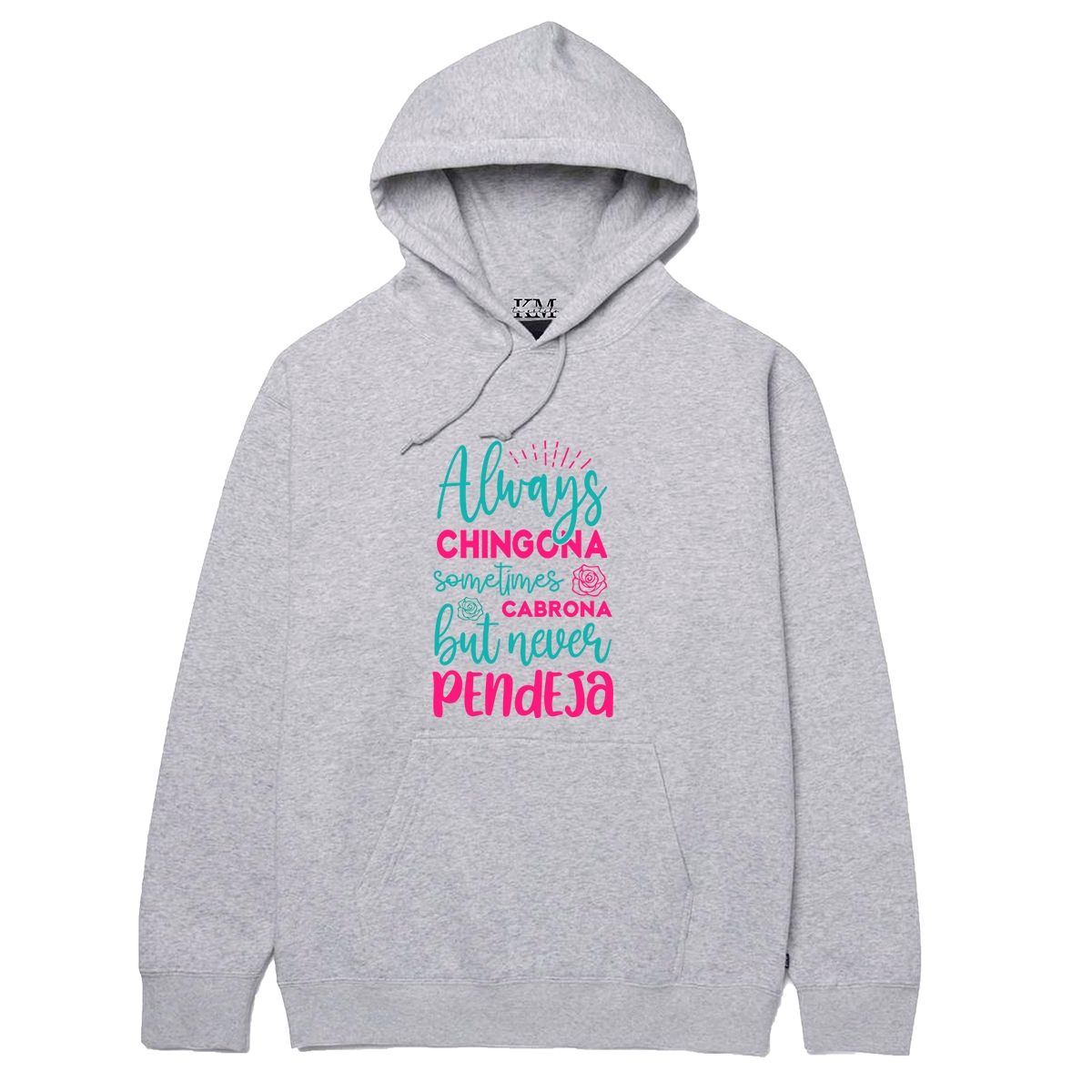 GENERICO - Poleron Canguro Para Niños y Adultos Diseño Frases Chingona Pendeja