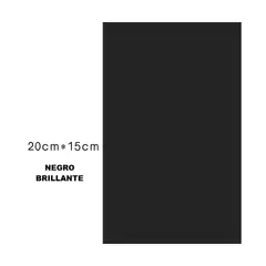 GENERICO - Parche Nylon Adhesivo Reparar Parkas Carpas Negro Brillante