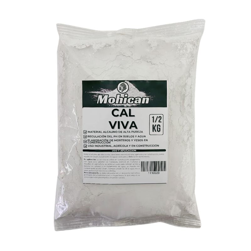 MOHICAN - Cal Viva en Bolsa 1/2 KG