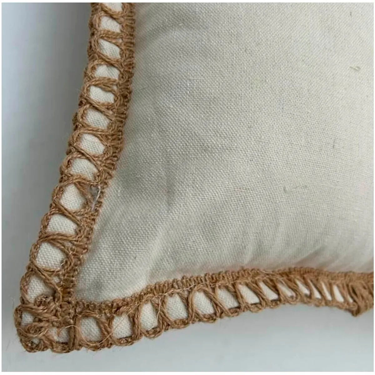 GENERICO - Pack de Funda De Cojin de Lino y Yute tejido 45x45 Cm