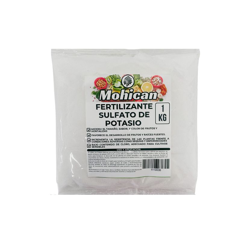 MOHICAN - SULFATO DE POTASIO MOHICAN BOLSA 1 KG