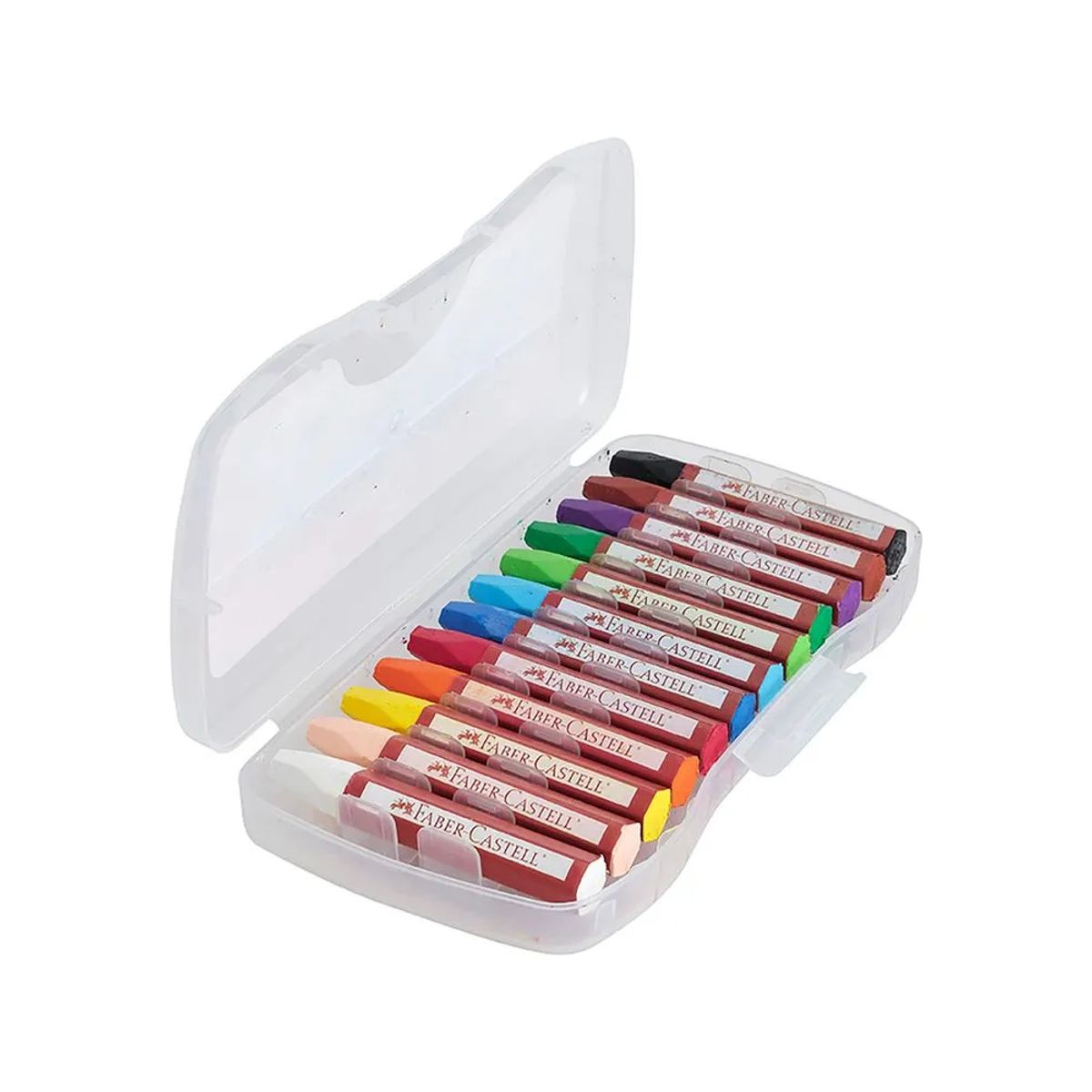FABER-CASTELL - Lápiz Pastel Escolar Graso 12 Colores