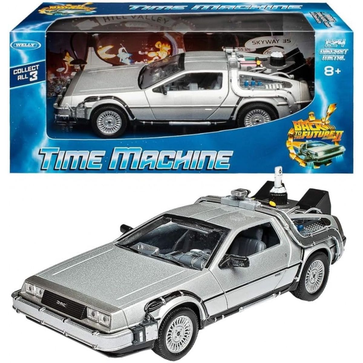 WELLY - WELLY 22441 1-24 DELOREAN TIME MACHINE BACK TO THE FUTURE II