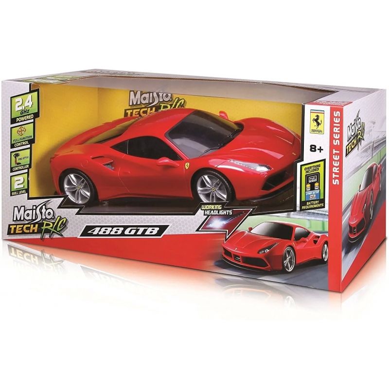 MAISTO - MAISTO 82133 R C 1:8 FERRARI 488GTB