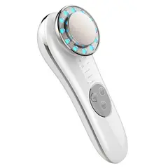 TIOZONEY - Masajeador ultrasónico facial con LED para el cuidado de la piel