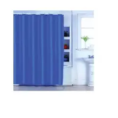 GENERICO - Cortina Ducha Baño 180x180 Elegante Azul