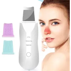 TIOZONEY - Limpiador Facial Ultrasónico con 2 Cepillos Masajeadores