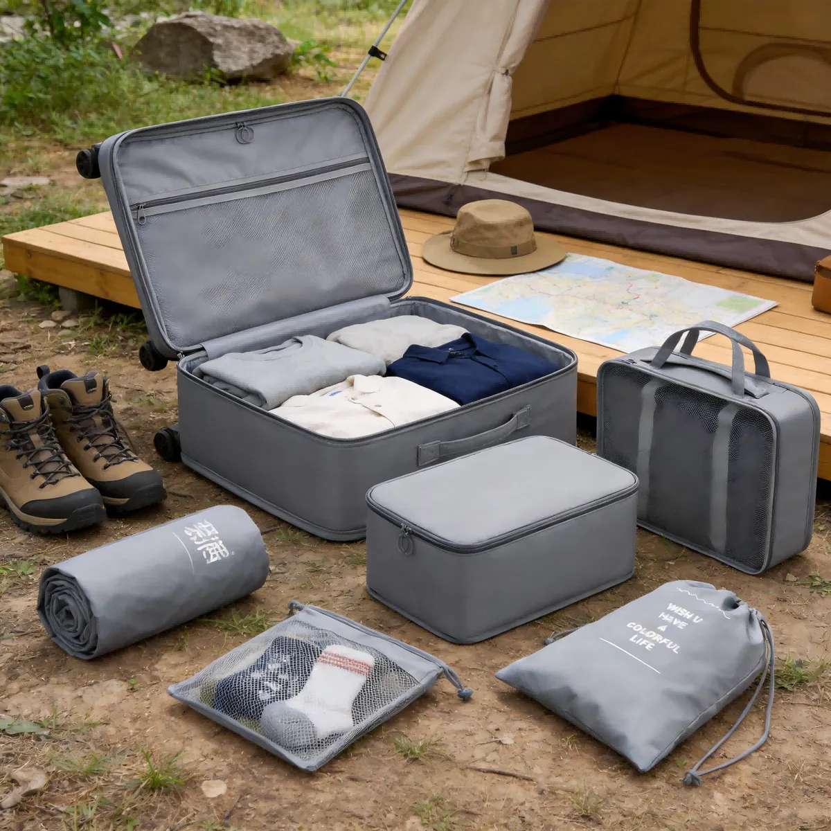 AIZO - Bolsas De Viaje 8 En 1 Bolsas Organizadoras De Viaje Maleta